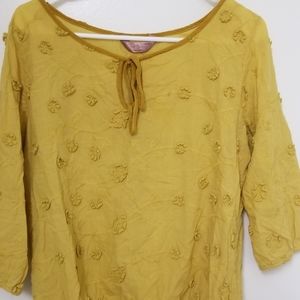 SJS BLOUSE MUSTARD